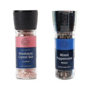 Himalayan Coarse Crystal Salt & Mixed Peppercorn Grinder