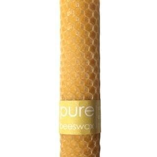 With Love Pure Beeswax 11cm Rolled Pillar Candle